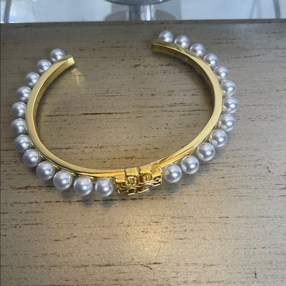 Tory Burch Gold and Pearl Bracelet - Picture 2 of 4